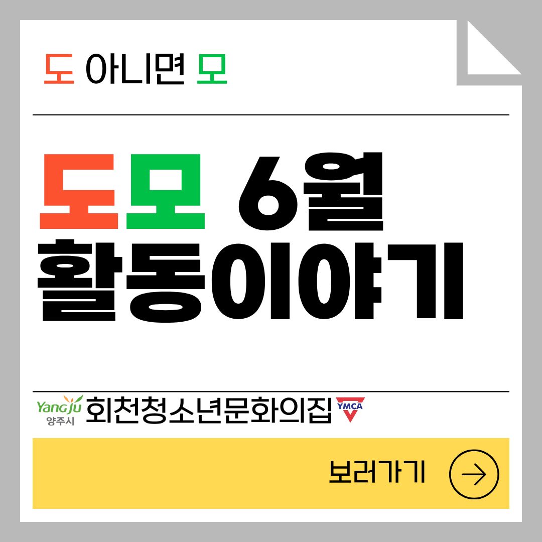 6월의 '도모' 활동이야기!